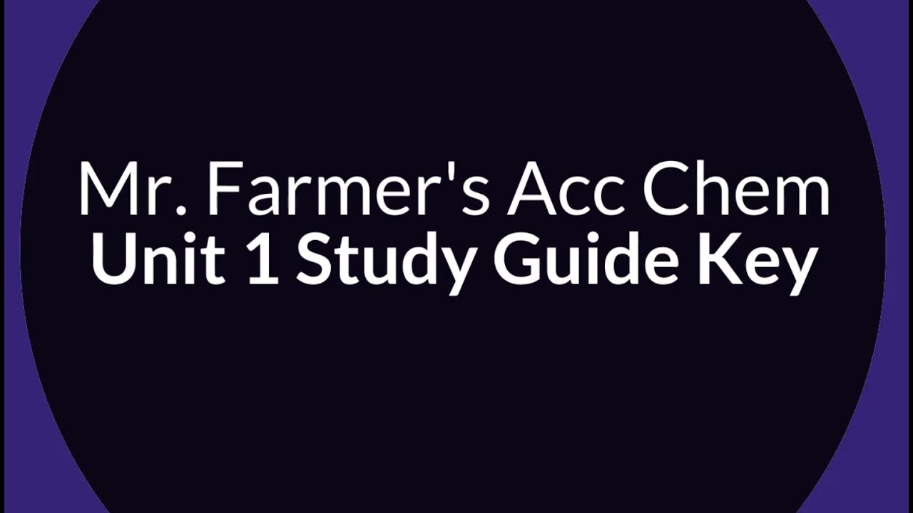 AC   Unit 1 Study Guide Key