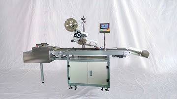 small carton box security labeling machine flat surface boxes labels labeller étiqueteuse de boîtes