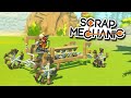 КЛАУД СТРОИТ V8 С ПОЛНЫМ ПРИВОДОМ НА ПОРШНЯХ, РУЛЕМ И ПОДВЕСКОЙ в SCRAP MECHANIC