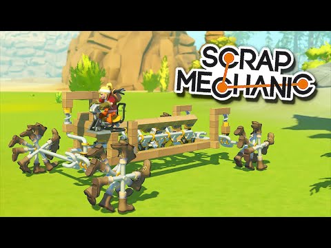 Видео: КЛАУД СТРОИТ V8 С ПОЛНЫМ ПРИВОДОМ НА ПОРШНЯХ, РУЛЕМ И ПОДВЕСКОЙ в SCRAP MECHANIC