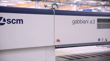 scm gabbiani a3 - angular beam saw