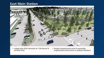 Overview of future East Link light rail route and stations