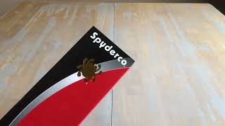 Unboxing the Spyderco MT28P2 Mule Team CPM SPY27 Straight-Spine