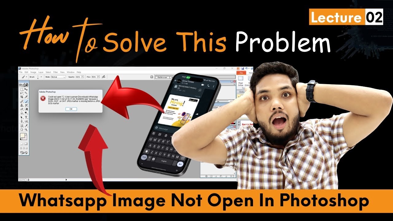 WhatsApp Image Not Opening In Photoshop || Photoshop में WhatsApp इमेज ओपन नहीं हो रहा है