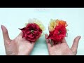 HOW TO MAKE ORGANZA RIBBON AUTUMN FLOWER