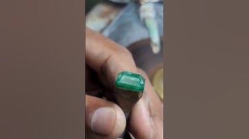 Emerald Stone Cutting | Raw Emerald to Finished #rdgames  #gemstone #usa #ruby #uk  #f #jewelry