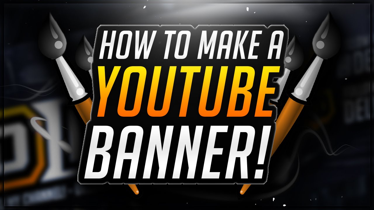 How to Make a  Gaming Banner in Photoshop CS6/CC! Channel Banner  Tutorial! (2016/2017) 