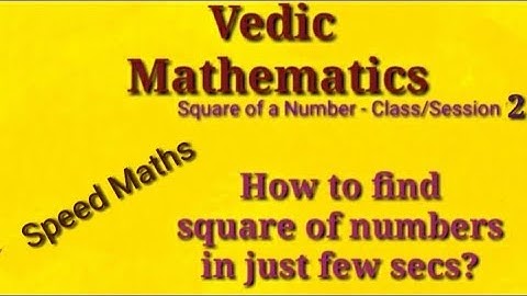 Squaring of numbers between 50 and 60 | Speed Maths tricks | Vedic Maths tricks for Squaring numbers