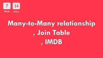 [7-14] CS50x In Arabic - Many-to-Many Relationship in RDBMS | Join  Table | IMDB dataset Example