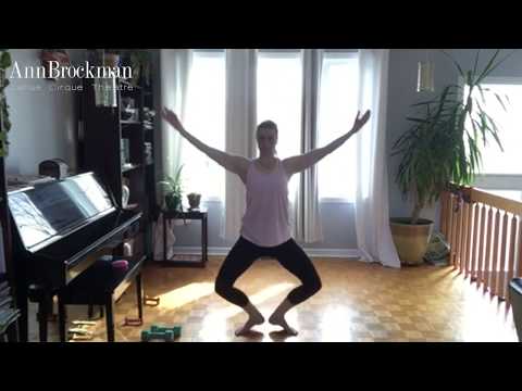 Exercice de pliés avec Édith
