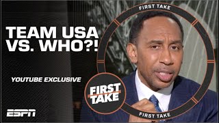 Stephen A. WANTS TO SEE a Team USA vs. International All-Star Game! | First Take YouTube Exclusive