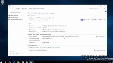 How To Change Computer Name in Windows Server 2016