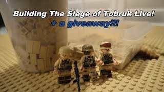 Lego ww2 building the siege of tobruk Live! (and a giveaway at 50 likes!)