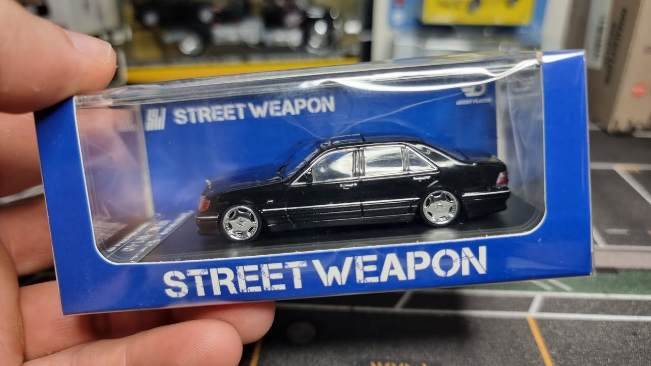 Diecast Gangster Mercedes Benz W140 S Class Street Weapon. Diecast