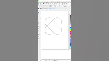 💖How to create Heart Shape in CorelDraw🧡💖#shorts