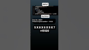 How to do Product of giving no. using Python 🐍 #shorts #viral #trending #youtubeshorts #python #code