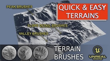 Landscape Brushes for Unreal Engine 5.1 - create realistic terrains in minutes