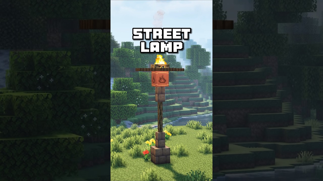 Transform Your Minecraft Village with This Simple Street Lamp! ✨