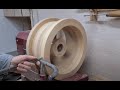 I made a wooden wheel for a car / Колесные диски  из дерева своими руками