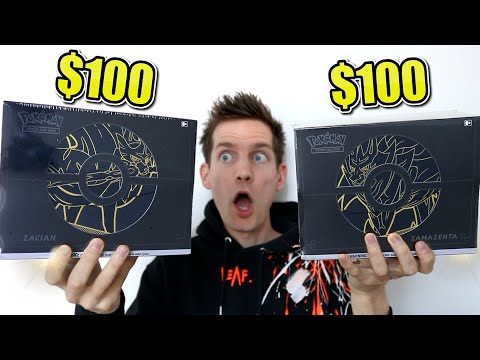 NEW* $100 Pokémon Elite Trainer Box + (Zacian & Zamazenta Opening
