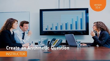 Question Library - Create an arithmetic question - Instructor