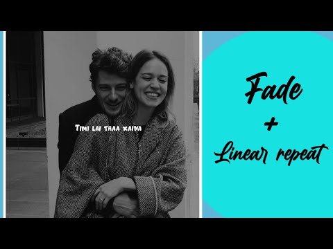 [Alightmotion] simple edit tutorial for beginners || Fade + linear repeat[Effect]