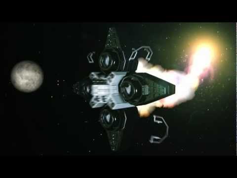 3ds Max and After Effects. Spaceship test 2 with Optical Flares and Particular
