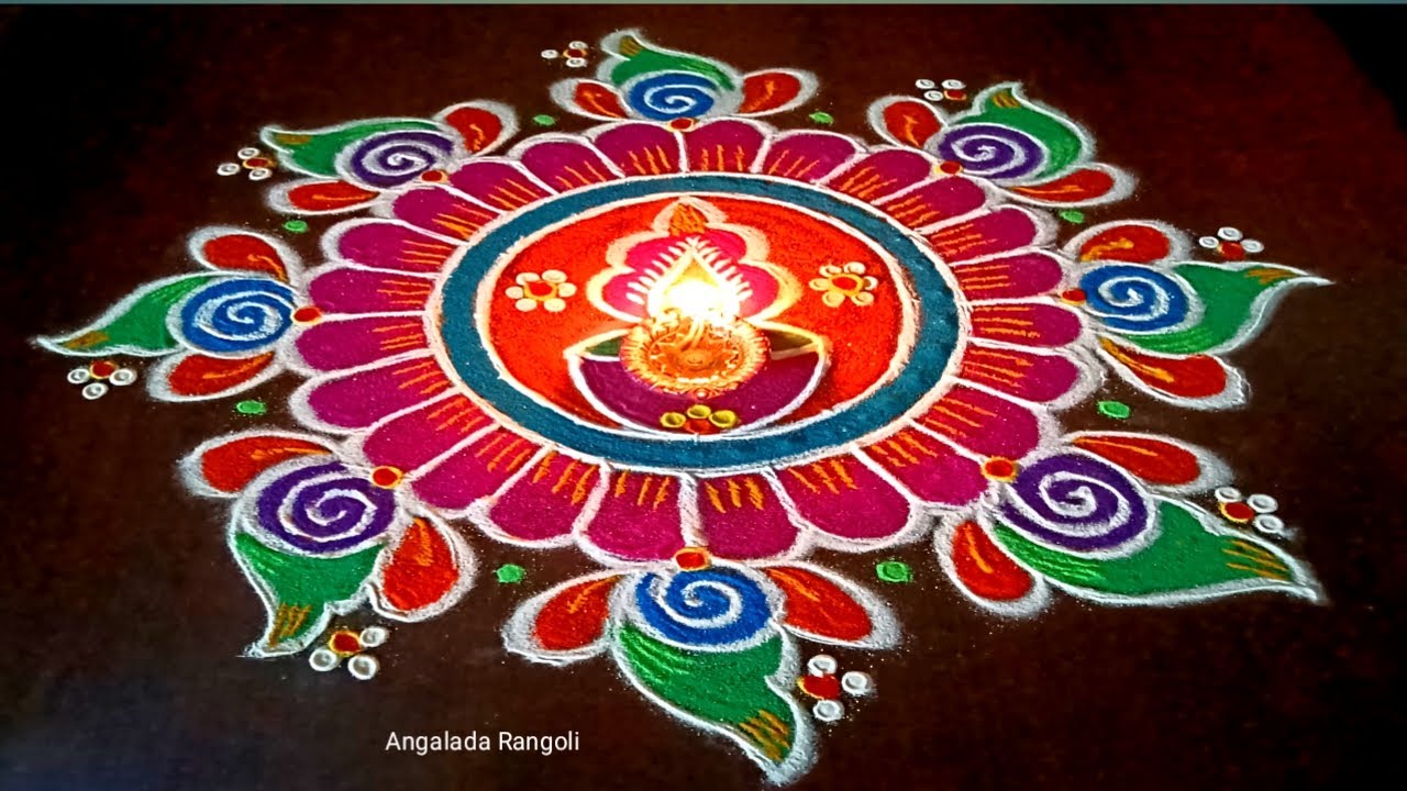 Beautiful rangoli design for diwali 🪔 simple and easy rangoli designs for diwali 🌺