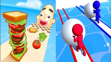 Sandwich Runner VS Snow Race - Gameplay Walkthrough All Levels (Android, iOS) Part 2