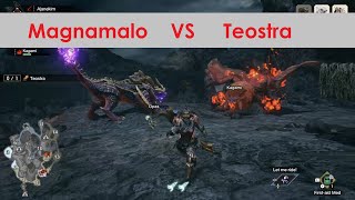 Magnamalo Vs Teostra Turf War Monster Hunter Rise