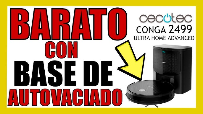 Cecotec Robot Aspirador con Base Autovaciado Conga 2499 Ultra Home