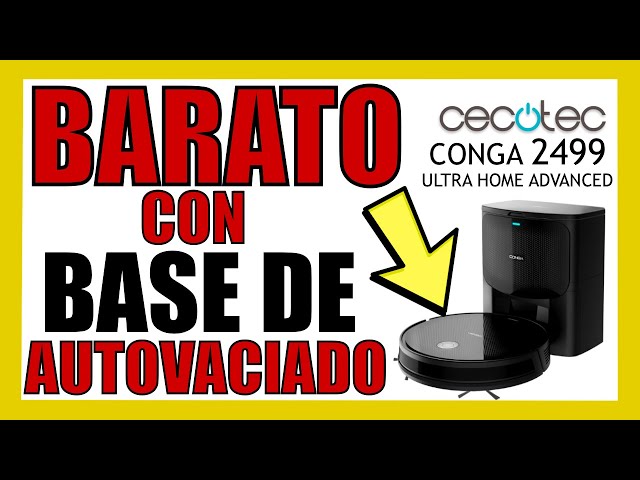 Cecotec Conga 2499 Ultra Home Advanced Robot Aspirador + Estación de  Vaciado Automático, PcComponen