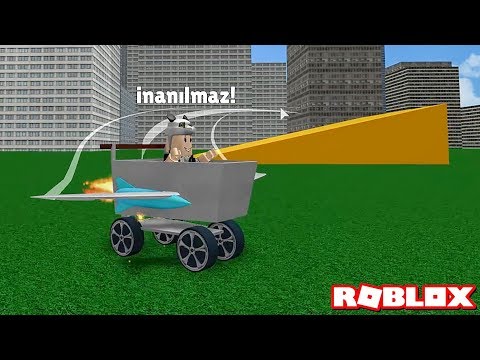 Kanatlı Sepet Arabasıyla Rampalardan Uçtuk! - Panda ile Roblox Shopping Cart TURBO