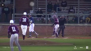 Batter interference NCAA Baseball