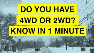 How To Know/ Tell If Your  Car is 4 Wheel Drive (4WD) or Front Wheel Drive in 1 minute