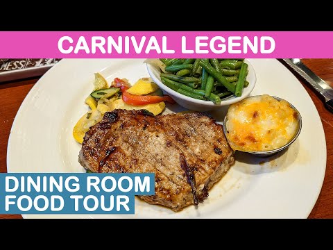 Carnival Legend: Main Dining Rooms Food Tour