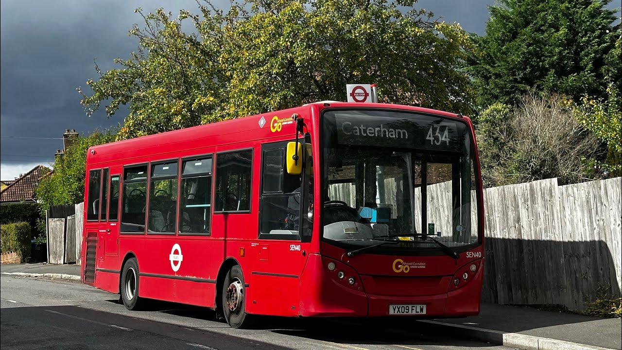 *Blown exhaust + Kickdown!* | Journey on route 434 | Go-Ahead London SEN40 YX09FLW | ADL E200 (€4)