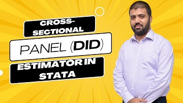 Estimate Cross sectional and Panel Difference in Differences (DID) Estimator in Stata