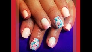 Дизайн ногтей Омбре и Винтажные Розы.New Paint.Rosen-Ombre Дизайн ногтей Омбре и Винтажные Розы.New Paint.Rosen-Ombre