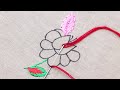 creative but easy hand embroidery flower design - amazing flower embroidery pattern for dress design