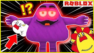 誕生日をお祝いしていたらテレビの中に吸い込まれた！？【ロブロックス・ROBLOX】【マクドナルド・McDonald・グリマス・grimace shake】ゲーム実況｜★サンサンキッズGAMES★ screenshot 1