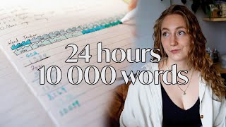 WRITING 10K WORDS IN 24 HOURS & my honest opinion about 10k days | Fantasy Novel Writing Vlog