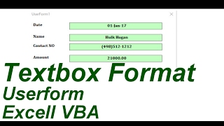 Textbox Format Excell VBA