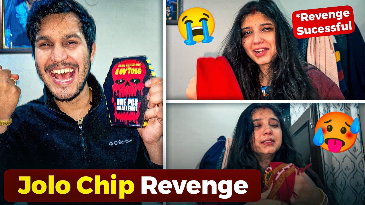 Extreme revenge prank on wife 🤐Jolo chip khila diya 😓she cried whole day 🥺