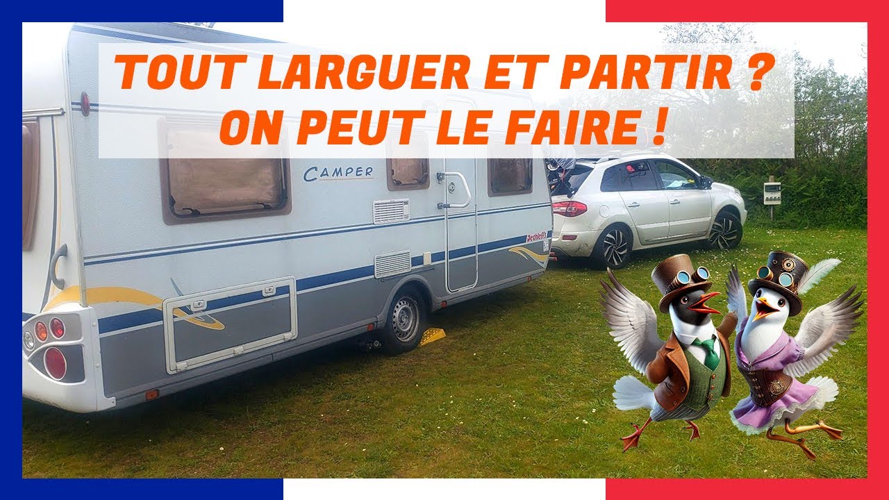 #1 - Grand départ sur les routes de France et d'Europe avec 1 caravane et 5 chats