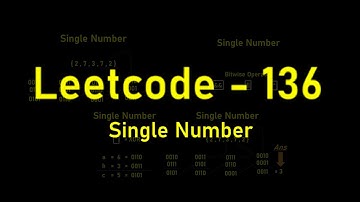 Leetcode 136 - Single Number - Java