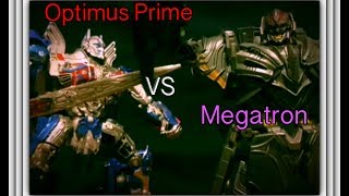 Optimus Prime Versus Megatron - Transformers The Last Knight Stop Motion