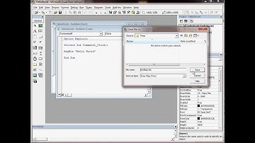 VB6 Tutorial 003 - Saving your first program