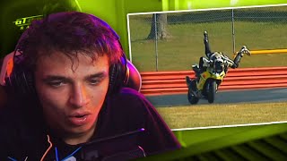 Lando Norris Reacts to the BEST SAVES in Motorsport