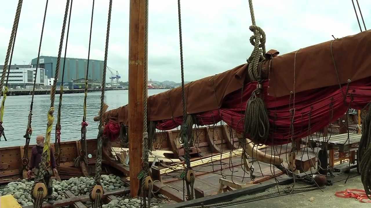 DRAGON HARALD FAIRHAIR: LAUNCHING - NAMING - HOISTING THE SAIL